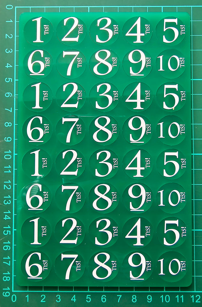 Chits of War - Acrylic, Green