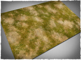 Iberian plains design battle mat, 8' x 4', 15cm white grid