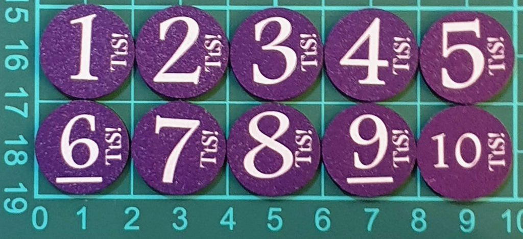 Chits of War - MDF, Purple