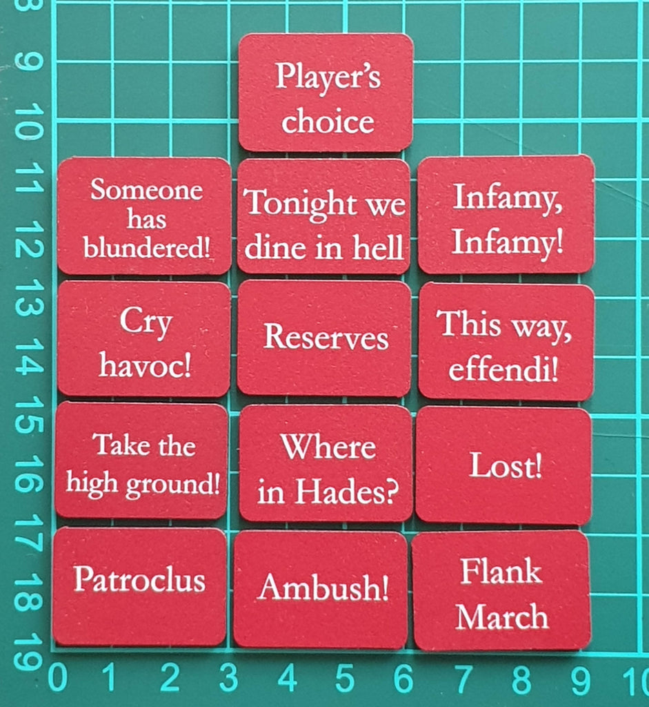 Stratagem Tokens - TtS! - Dark Red