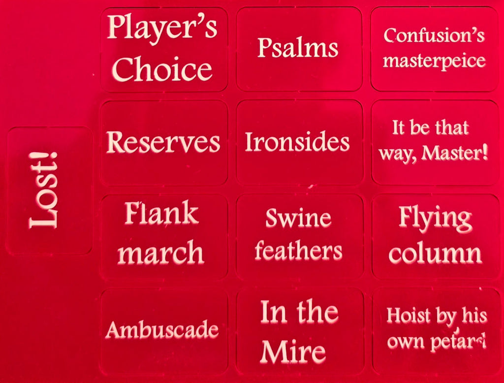 Stratagem Tokens - FK&P - Red Acrylic