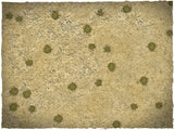 Western Desert design battle mat, 6' x 4', 15cm black grid