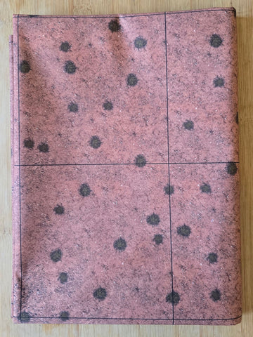 Western Desert design battle mat, 6' x 4', 15cm black grid