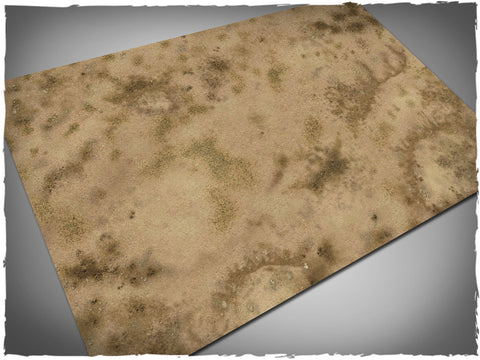 Arid Plains design battle mat, 6' x 4', no grid