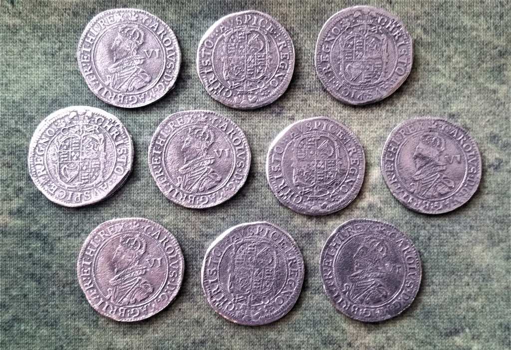 Victory Medals - Charles I Tower Mint sixpence