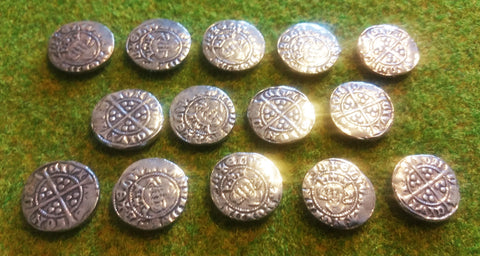 Victory Medals - replica Edward I silver pennies