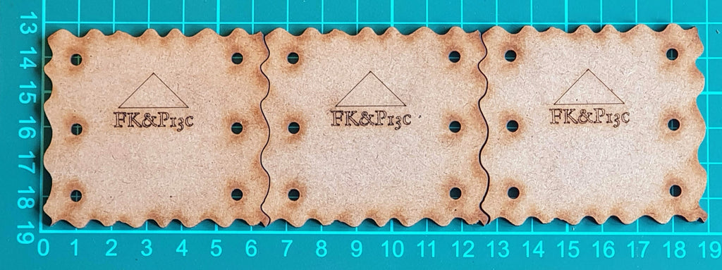 FK&P infantry battalia part bases for 20cm grid (FK&P13c x 3)