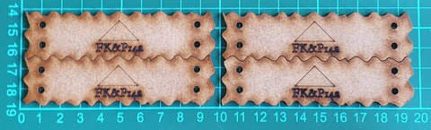 Bat Bases- 20cm grid bases- single file, shallowish (FK&P14a x4)