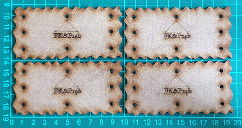 Bat Bases- 20cm grid bases- standard unit, shallowish (FK&P14b x4)