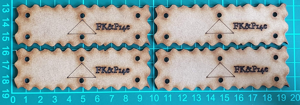 Bat Bases- 20cm grid bases- single file (FK&P14e x4)