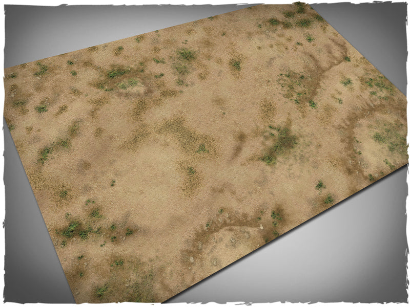 Savanna design battle mat, 6' x 4', 20cm white grid