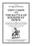 TtS! For King and Parliament - Battle of Roundway Down unit cards