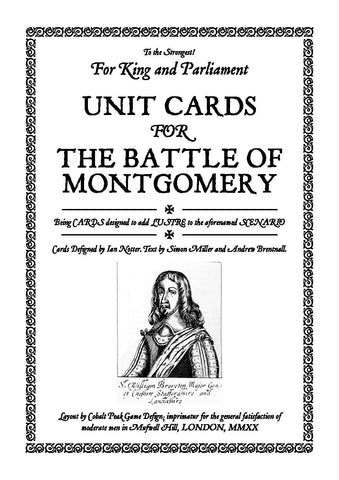 TtS! For King and Parliament - Battle of Montgomery unit cards